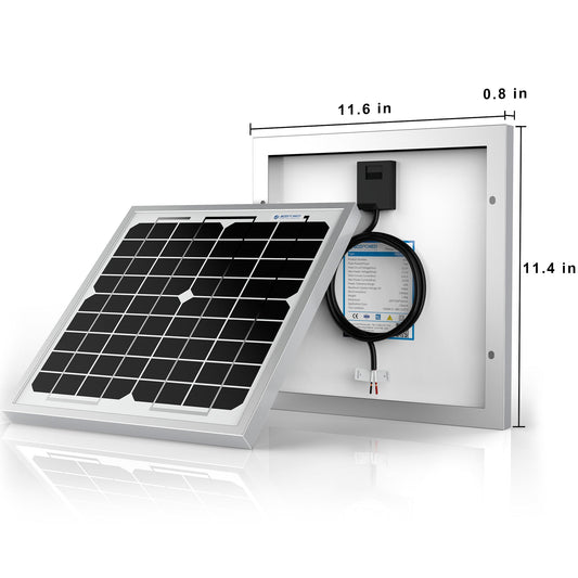 10 Watt 12 Volt Monocrystalline Solar Panel - Beau’s store