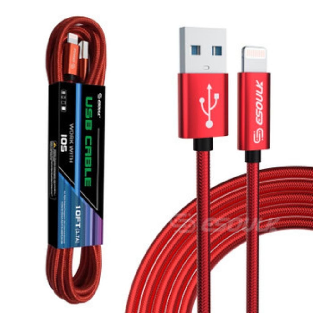 10FT USB Cable For IPhone XS/XR/XS MAX 1.7A - Beau’s store