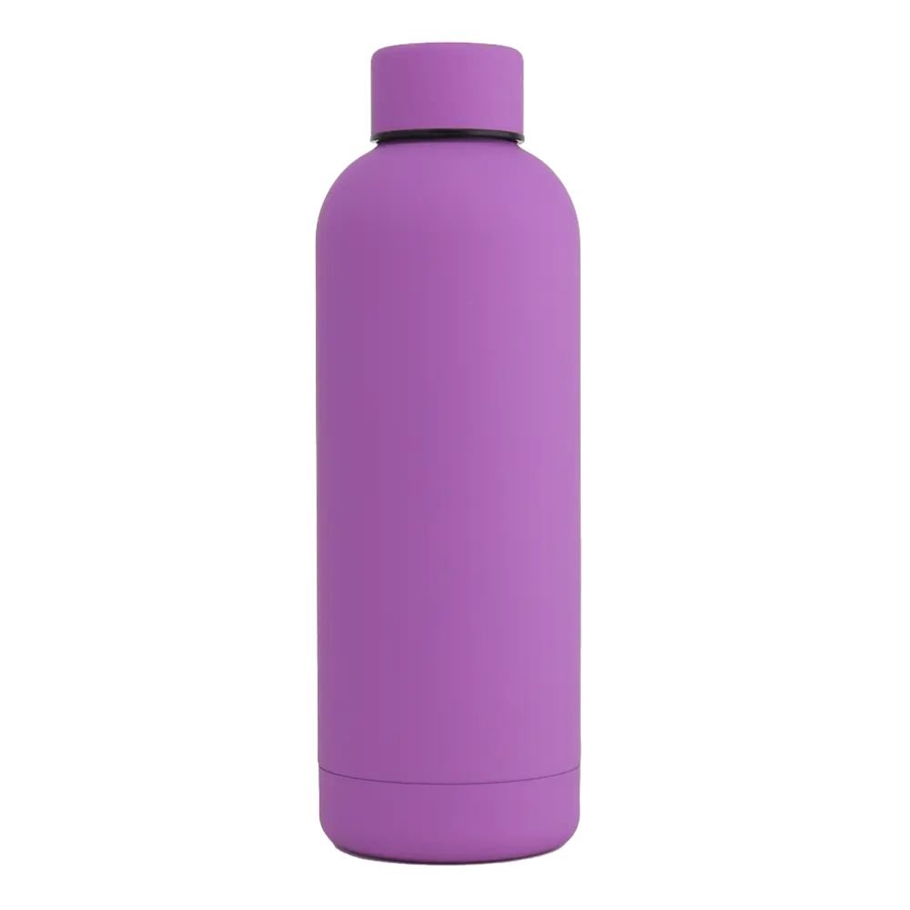 17oz Rubber Vacuum Insulated Stainless Steel Water Bottle - Beau’s store