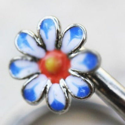316L Stainless Steel Daisy Flower Cartilage Twist Jewelry - Beau’s store