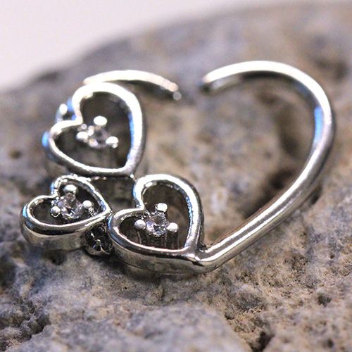316L Stainless Steel Love in the Air Heart Cartilage Earring - Beau’s store
