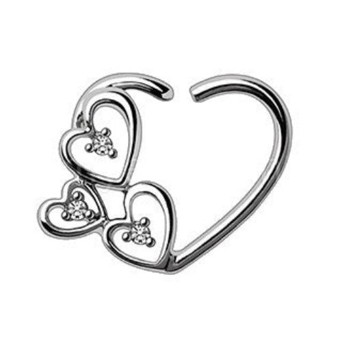 316L Stainless Steel Love in the Air Heart Cartilage Earring - Beau’s store