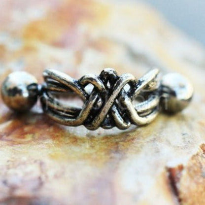 316L Stainless Steel Wire Wrapped Cartilage Cuff Earring - Beau’s store