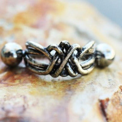 316L Stainless Steel Wire Wrapped Cartilage Cuff Earring - Beau’s store