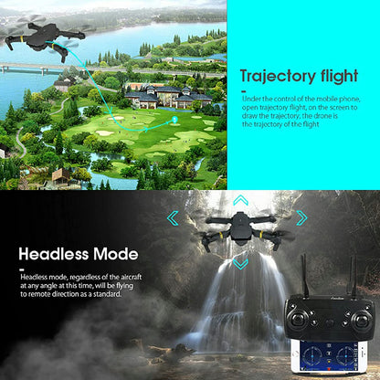 4K HD Dual Camera RC FPV WiFi Portable Wide Angle Foldable Quadcopter Drone - Beau’s store