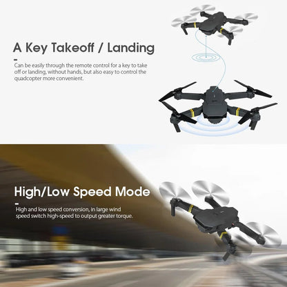 4K HD Dual Camera RC FPV WiFi Portable Wide Angle Foldable Quadcopter Drone - Beau’s store