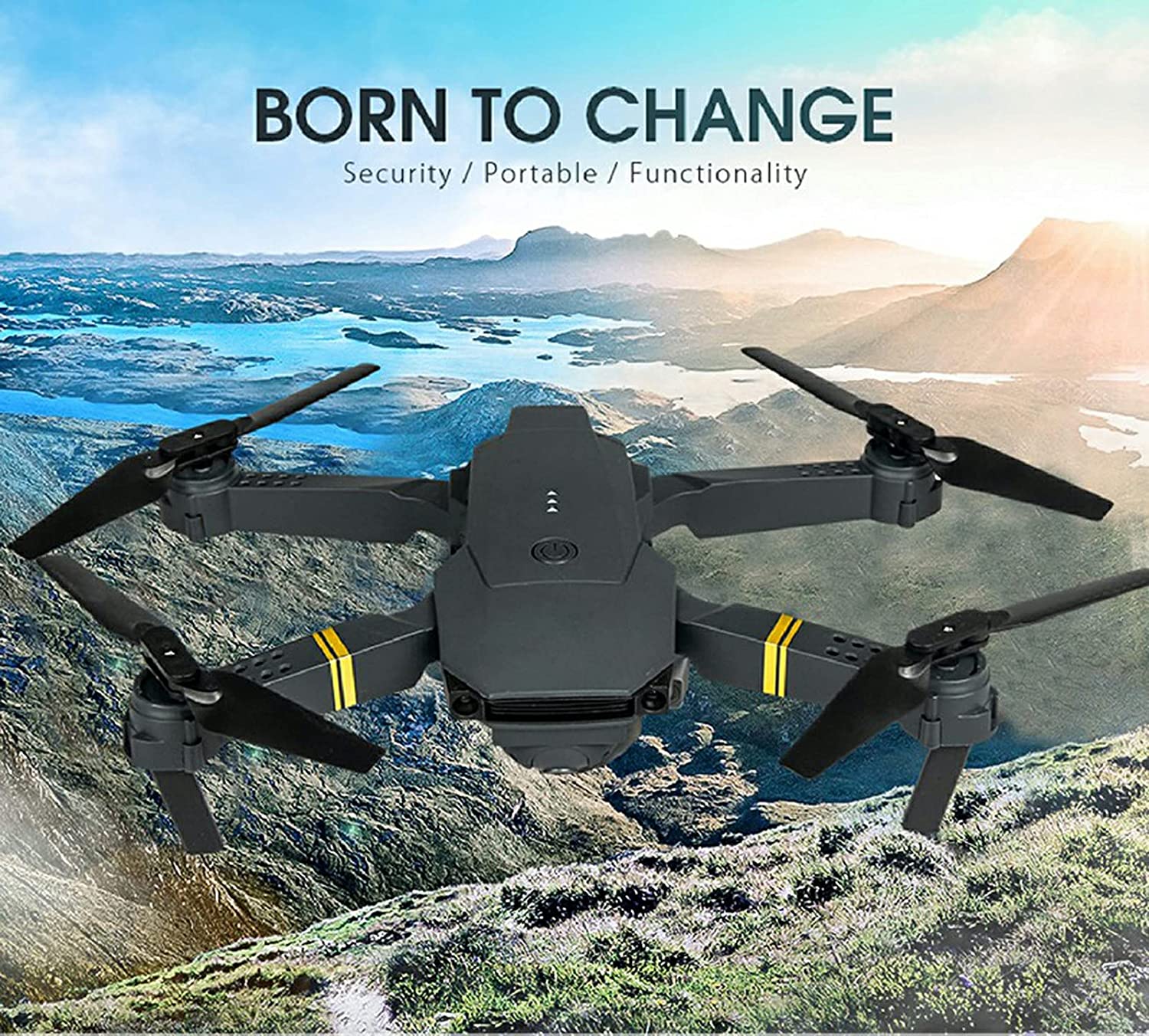 4K HD Dual Camera RC FPV WiFi Portable Wide Angle Foldable Quadcopter Drone - Beau’s store