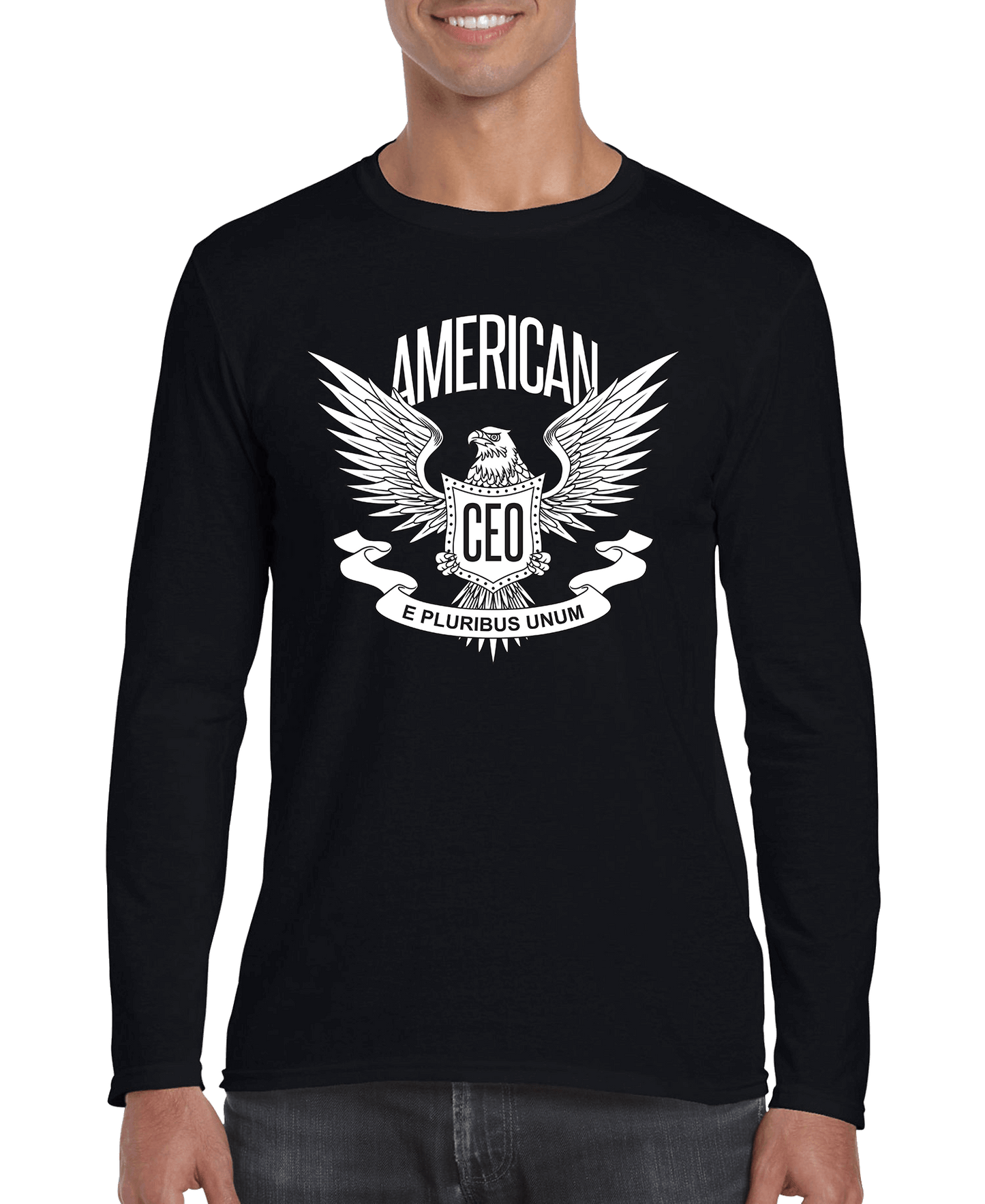 American CEO Patriotic Eagle Men's Long Sleeve Shirt - Beau’s store