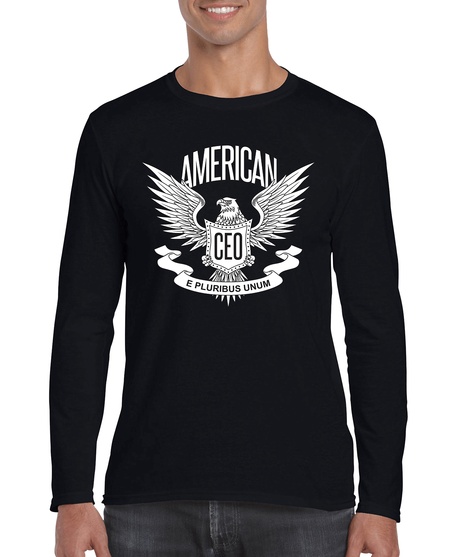 American CEO Patriotic Eagle Men's Long Sleeve Shirt - Beau’s store