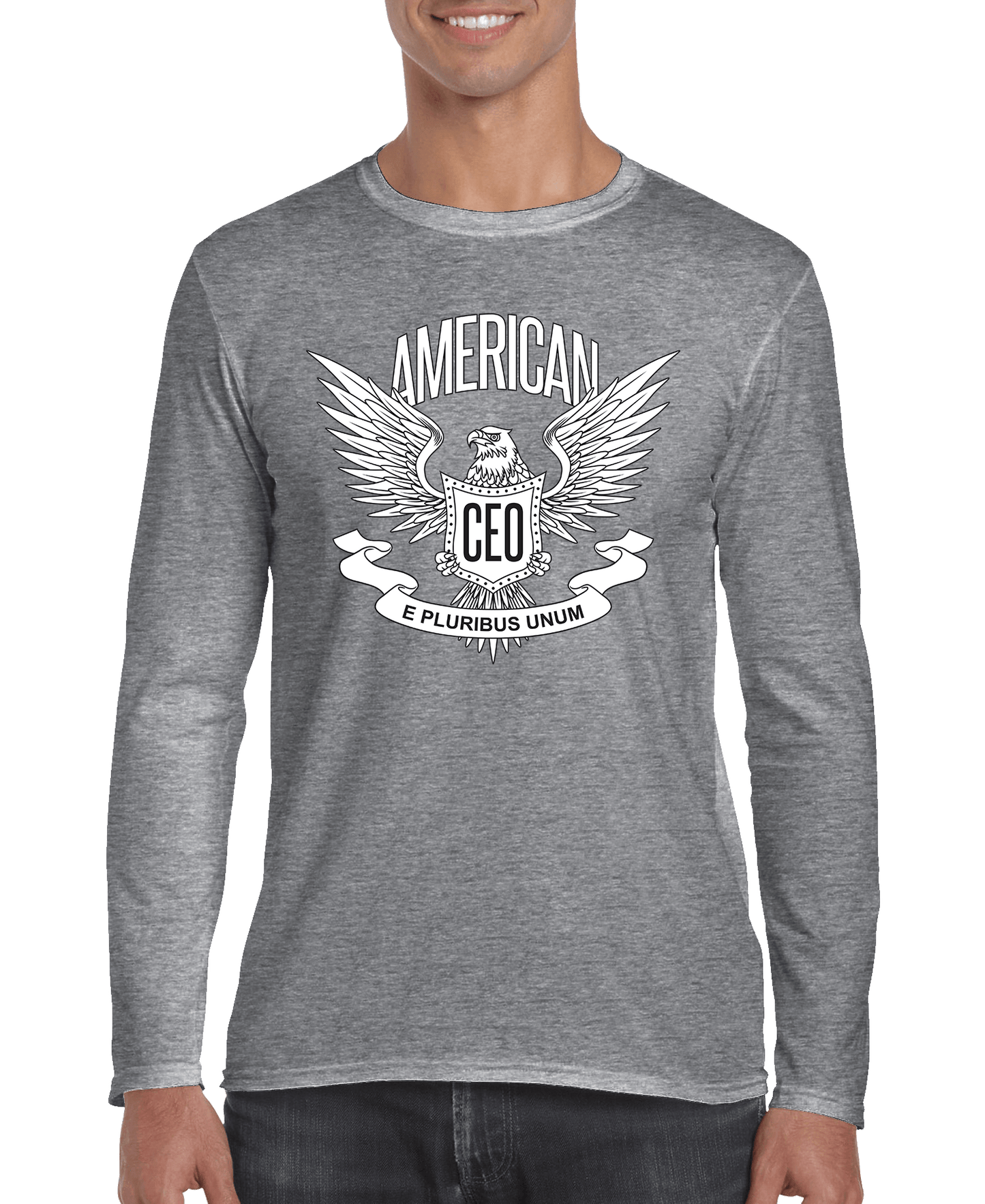American CEO Patriotic Eagle Men's Long Sleeve Shirt - Beau’s store
