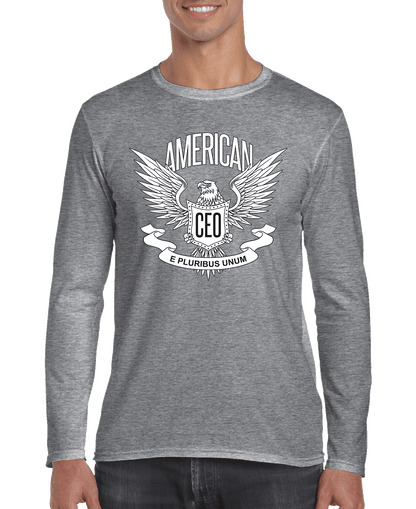 American CEO Patriotic Eagle Men's Long Sleeve Shirt - Beau’s store