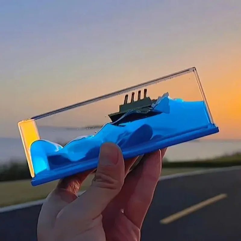 Creative Cruise Ship Fluid Drift Bottle - Beau’s store