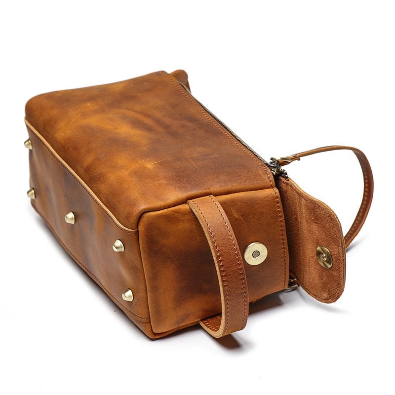 Dado Leather Dopp Kit | Handmade Leather Toiletry Bag - Beau’s store