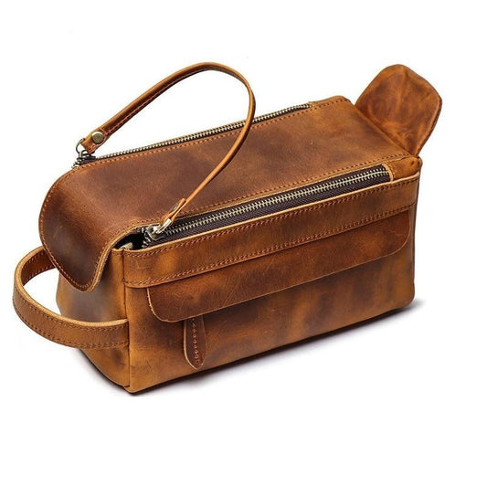 Dado Leather Dopp Kit | Handmade Leather Toiletry Bag - Beau’s store