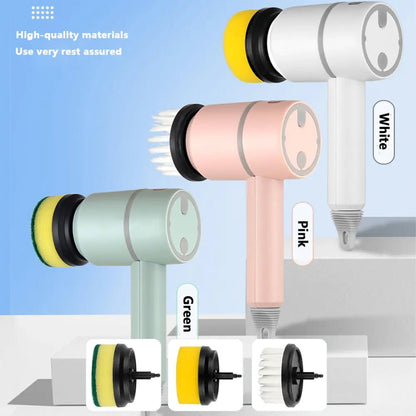 Electric Cleaning Brush 3 Brush Heads Cleaner Multifunctional - Beau’s store