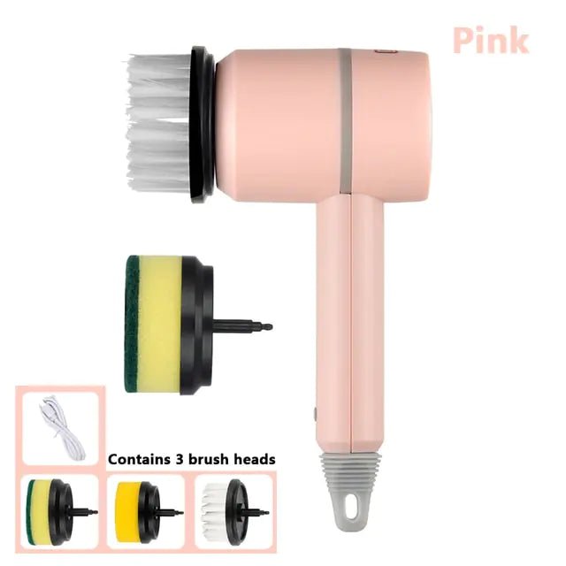 Electric Cleaning Brush 3 Brush Heads Cleaner Multifunctional - Beau’s store