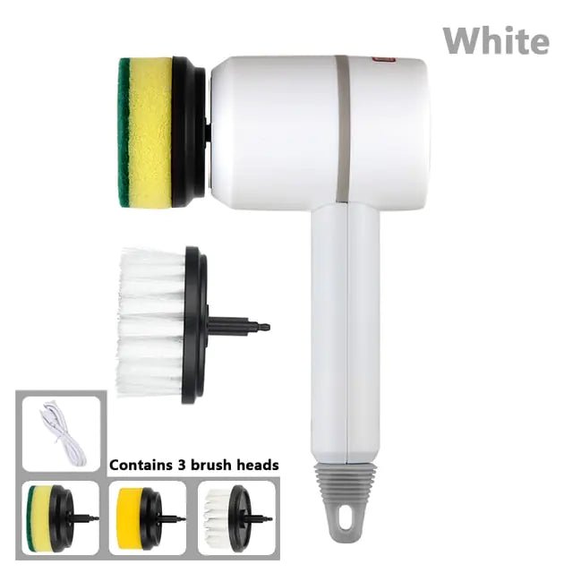 Electric Cleaning Brush 3 Brush Heads Cleaner Multifunctional - Beau’s store