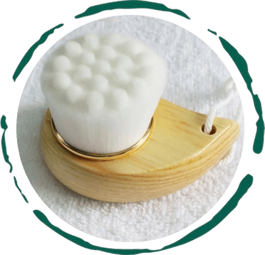 Facial Brush with Bamboo Handle - Beau’s store