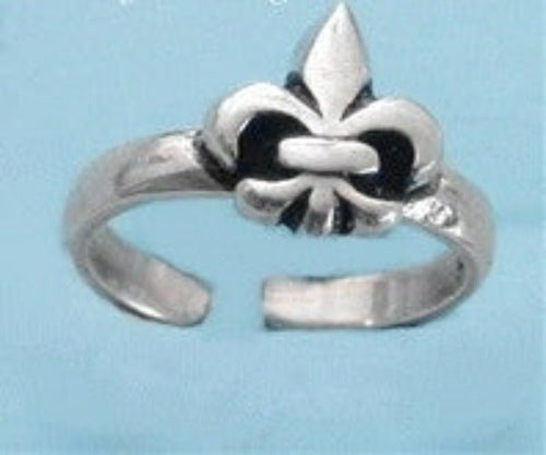 Fleur De Lis Sterling Silver Toe Ring - Beau’s store